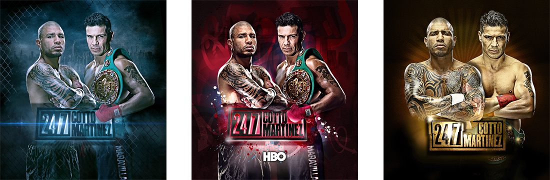 HBO Fight Posters | Print + Graphic Design, 3D Logo | Denver, CO